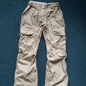 Nike Tan and Violet Snowboarding Pants Sz M